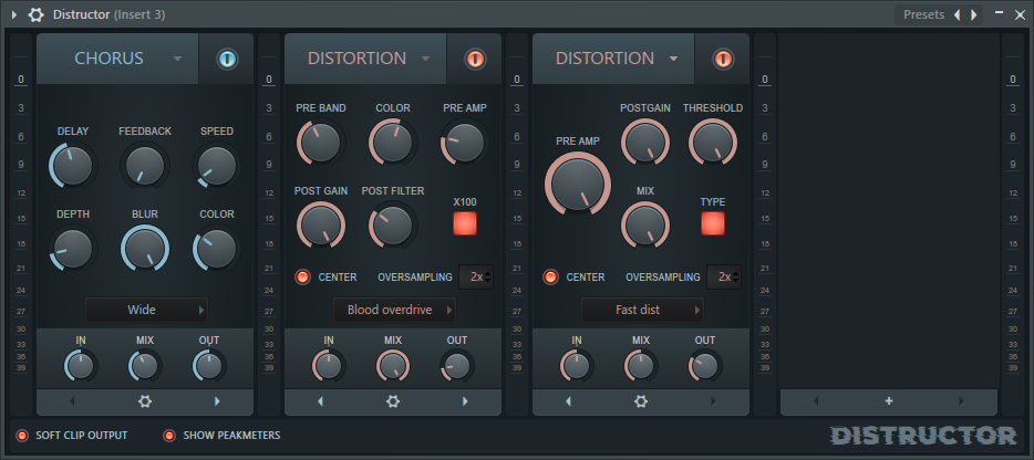 Picture of FL Distructor with parameters