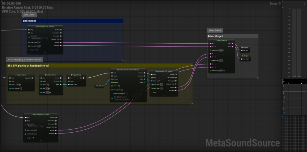 Screenshot showing Unreal Engine's MetaSounds