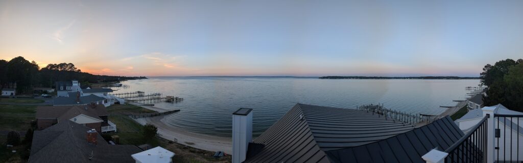 Panoramic view of the beach